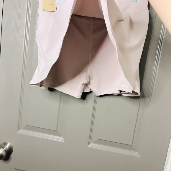 Nike Court New Victory Flouncy Tennis Skirt / Skort L Platinum Violet Dri-Fit - Picture 4 of 11